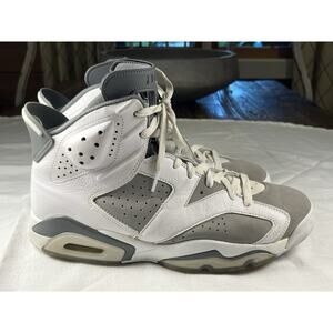 Nike Air Jordan 6 Retro White Medium Cool Grey Men’s Size 10 CT8529-100